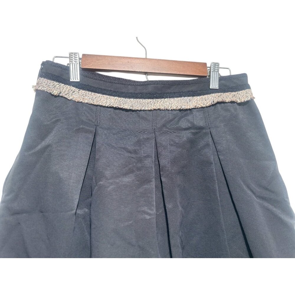 BCBGMAXAZRIA Blazer Skirt Set Women Small Black Chain Tweed Office Academia FLAW - Picture 8 of 16